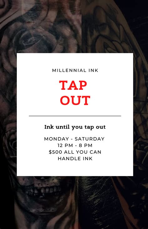 tattoo tap out session near me|tapout tattoo session.